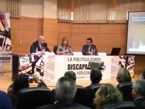 Imagen de Leire Pajín en la Jornada 'La política sobre Discapacidad en el horizonte 2020'